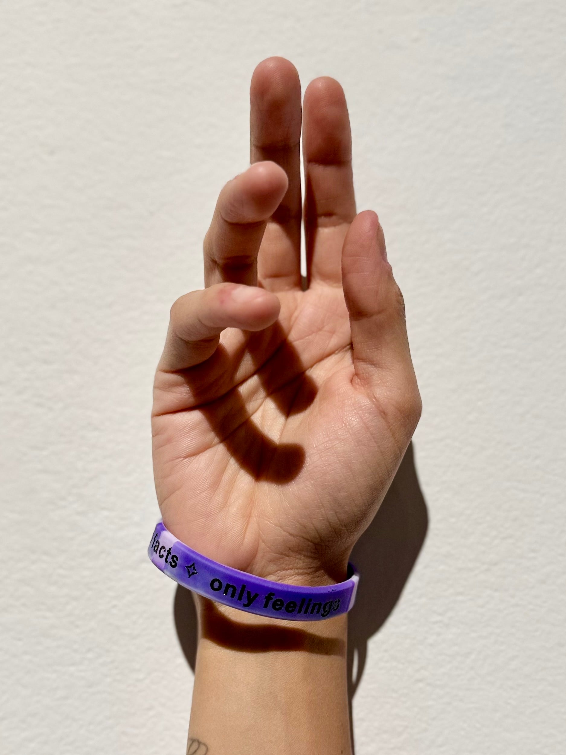 "no facts only feelings" bracelets