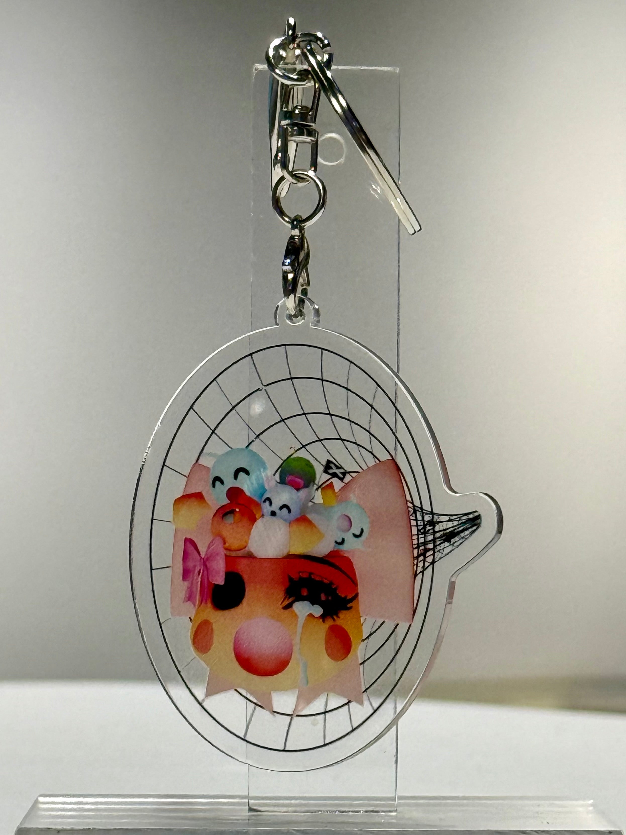 emoji rabbit hole keychains